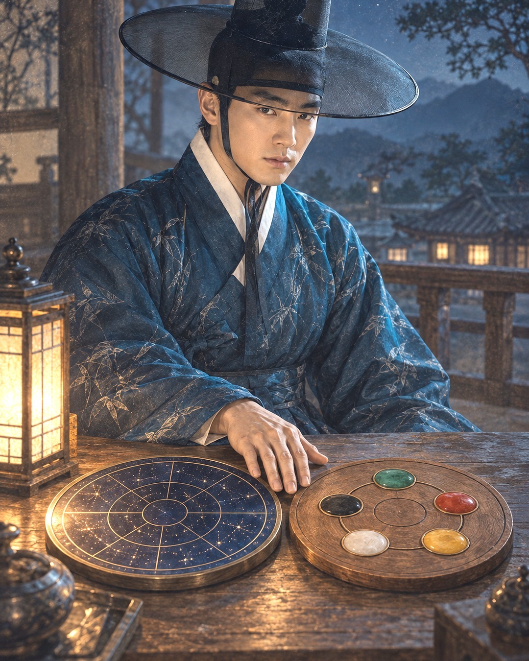 청람도령 두 지도 — 별자리와 사주